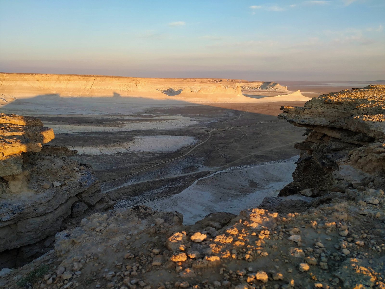 Панорама плато в закатном свете